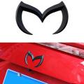 2x Silver Evil M Logo Emblem Badge Decal for Mazda All Model Car Body