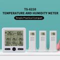 Ts-6210-w Multifunction Temperature Hygrometer Black