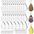 60pcs Unfinished Teardrop Earrings Pendant for Jewelry Diy Making