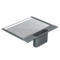 Kitchen Sink Roll-up Dish Drying Rack Stainless Steel -light Grey