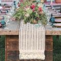 2 Pcs, Table Runner Cotton Crochet Lace Boho Wedding Table Runner