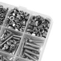 Screw and Nut Kit,500 Pcs M3 M4 M5 Stainless Steel +wrench