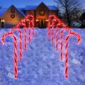 Candy Cane Outdoor Solar Landscape Lights 21in Lighted Christmas