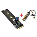 M.2 to Pci-e X16 Ngff Slot Adapter Card+pcie 1x to 16x 6pin