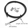 Bike 2 Meter Brake Hose Kit Line Tube + Oil Needle+olive+rubber Rings