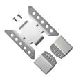 3pcs Metal Stainless Steel Chassis Armor Axle Protector Skid Plate