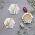 Coasters for Drinks Absorbent, for Wooden Table with Metal Holder