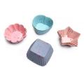 12pcs Reusable Silicone Cupcake Mold Muffin Cake Baking Molds