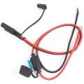 Foxsur 2pcs Motorcycle Battery Charger Sae Charging Cable Sae Fuse