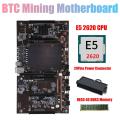 X79 H61 Btc Miner Motherboard with E5 2620 Cpu+24pins Connector