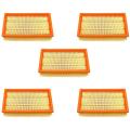5pcs Air Filter Vacuum Cleaner for Karcher Nt25/1 Nt35/1 Nt45/1