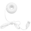 White Donut Humidifier Usb Office Desktop Mini Humidifier Portable
