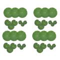 Pack Of 36 Artificial Floating Foam Lotus Leaves Ornaments Green