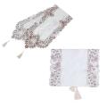 Table Runner Embroidered Floral Table Cloth 7 Peony 40x150cm