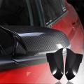 1 Pair Carbon Fiber Car Rear View Mirror Cover Cap for Bmw F20 F22