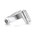 Mountain Road Bike Post Clip Adjustable Adapter Clamp,silver 34.9mm