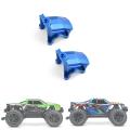 2pcs Metal Front and Rear Differential Cover Gearbox Cover,3