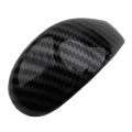 Carbon Fiber Central Console Gear Shift Knob Trim Shift Lever Cover