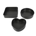 3pcs/set Non-stick Spring Pan Mould Round/heart Shape/square Tray