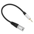 0.3 Meters 3.5mm Male Jack Plug to 3 Pin Xlr Male Shielded Cable