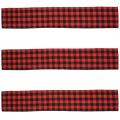 Checkered Tablecloth Cotton Black and Red Plaid Fashion Design