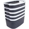 5 Pcs Storage Basket,storage Boxes for Kitchen,bathroom&cabinet,gray