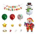 112pcs Red Green Christmas Balloons Party Latex Balloons for Birthday