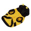 Warm Plush Bee Type Hoodie Pet Dog Cat Puppy Coat Sweater Outerwear Size S