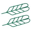 3pcs Mini Diy Leaf Shape Garden Trellis Plants Lattice Pots Supports