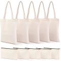 Canvas Pencil Pouch Tote Bags Set,diy Craft Blank Makeup Bags