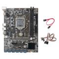 B250c Miner Motherboard+dual Switch Cable with Light+sata Cable