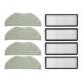 8pcs Hepa Filter Mop Cloth Washable for 360 X90 X95 Vacuum Cleaner
