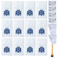 12 Pack Gn Vacuum Bags for Miele Bags Classic C1 Complete C1 C2 C3