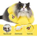 Cat Cone Collar Cute Waterproof Collar Anti-bite Healing (l Yellow)
