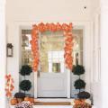 24 Packs Of Artificial Autumn Leaves Garland Hanging Vine for Wedding