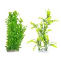40cm Plastic Green Leaves Water Plants Decoration for Fish Tank Aquar