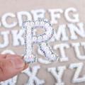 26 Pcs A-z Pearl Rhinestone Letter Patch Alphabet Applique 3d Sew