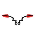 Bike Mirrors, 360 Rotatable Cycling Rear View Mirrors,1 Pair (red)