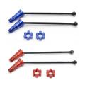 4pcs Metal Front and Rear Drive Shaft Cvd,red