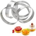 Stainless Steel Perforated Tart Ring, Perforated Cake Mousse Ring