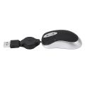 Usb Wired Mouse Cable Tiny Small Mouse for Windows 98(black)