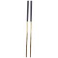 20 Pairs Chopsticks Stainless Steel Chinese Gold Set Black Metal Set
