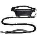 Dog Leash with Waist Bag Reflective Jogging Dogs Traction-a