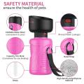 Pet Water Bottle for Dogs, Dog Water Bottle Pink 18oz