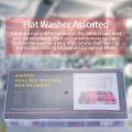 600pcs Washer Assorted Kit 12 Size Flat Ring Seal Assortment Kit