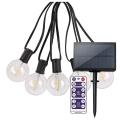 G40 Solar String Lights with Remote Control for Party 10m 20 Bulbs