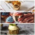 Aluminum Foil Cupcake Wrappers Cupcake for Parties Baking 50pcs B