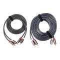 Rexlis 2 Rca to 2 Rca Hifi Audio Cable Ofc Av Speaker Wire 3m