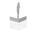 12pcs Square Wedding Candy Box Metal Personality Gift Silver