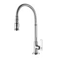 360rotatable Flexible Chrome Rinsing Shower Swivel Kitchen Tap Brass